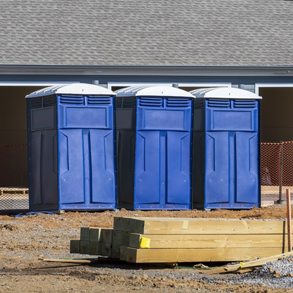 is there a specific order in which to place multiple porta potties in Alpena AR